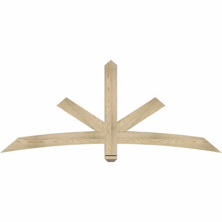 Ekena Millwork Alberta Rough Sawn Timber Gable Bracket, Douglas Fir, 72"W x 30"H x 4"D x 4"F, 10/12 Pitch GBW072X30X0404ALB00RDF